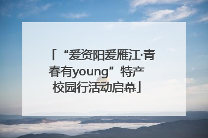 “爱资阳爱雁江·青春有young”特产校园行活动启幕