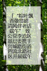 “粽叶飘香敬贤德 清风伴老话端午” 致公党李沧区基层委携手兴城路街道四流北路社区开展端午节主题活动