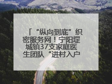 “纵向到底”织密服务网！宁阳堽城镇37支家庭医生团队“进村入户”，让健康政策“落地生根”