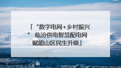 “数字电网+乡村振兴” 临汾供电智慧配电网赋能山区民生升级