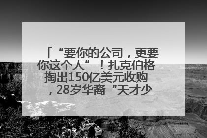 “要你的公司，更要你这个人”！扎克伯格掏出150亿美元收购，28岁华裔“天才少年”刷屏，他19岁就从MIT辍学创业