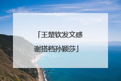 王楚钦发文感谢搭档孙颖莎