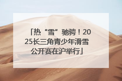 热“雪”驰骋！2025长三角青少年滑雪公开赛在沪举行