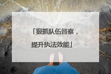 狠抓队伍督察，提升执法效能