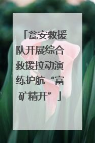 瓮安救援队开展综合救援拉动演练护航“富矿精开”
