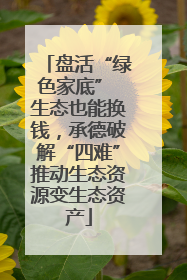 盘活“绿色家底” 生态也能换钱，承德破解“四难”推动生态资源变生态资产