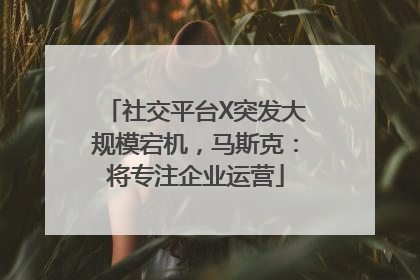 社交平台X突发大规模宕机，马斯克：将专注企业运营