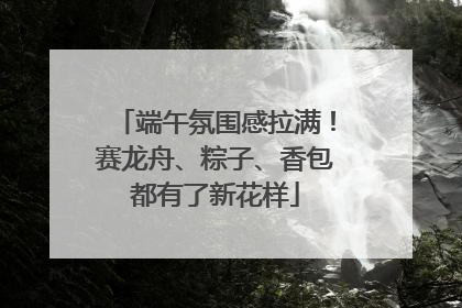 端午氛围感拉满！赛龙舟、粽子、香包都有了新花样