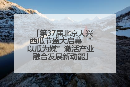 第37届北京大兴西瓜节盛大启幕 “以瓜为媒”激活产业融合发展新动能