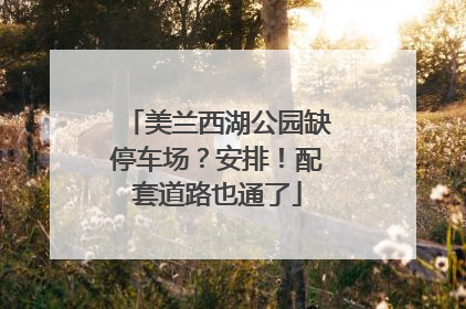 美兰西湖公园缺停车场？安排！配套道路也通了