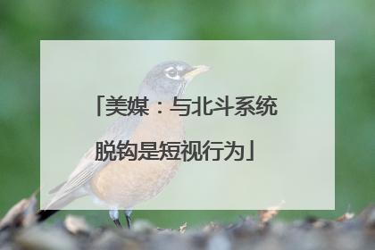 美媒：与北斗系统脱钩是短视行为