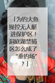 为钓大鱼操控无人艇进保护区！洞庭湖禁捕区怎么成了“垂钓场”？