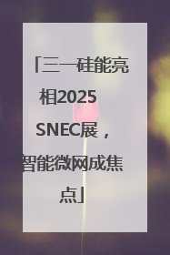 三一硅能亮相2025 SNEC展，智能微网成焦点