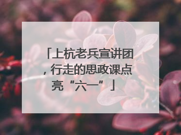 上杭老兵宣讲团，行走的思政课点亮“六一”