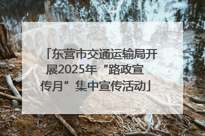 东营市交通运输局开展2025年“路政宣传月”集中宣传活动