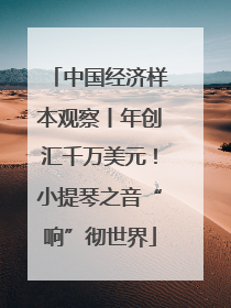 中国经济样本观察丨年创汇千万美元！小提琴之音“响”彻世界