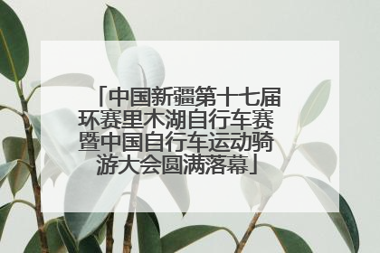 中国新疆第十七届环赛里木湖自行车赛暨中国自行车运动骑游大会圆满落幕