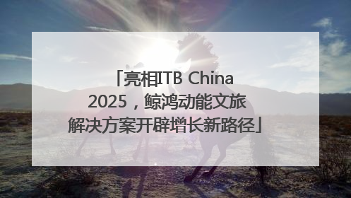 亮相ITB China 2025，鲸鸿动能文旅解决方案开辟增长新路径