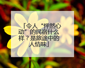 令人“怦然心动”的民宿什么样？是旅途中的人情味