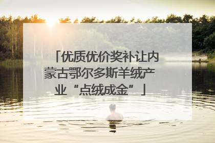 优质优价奖补让内蒙古鄂尔多斯羊绒产业“点绒成金”