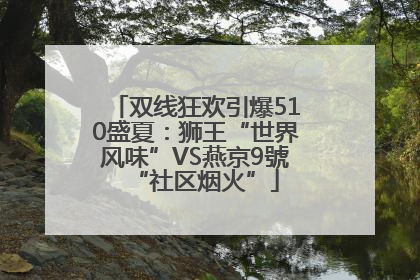 双线狂欢引爆510盛夏：狮王“世界风味”VS燕京9號“社区烟火”