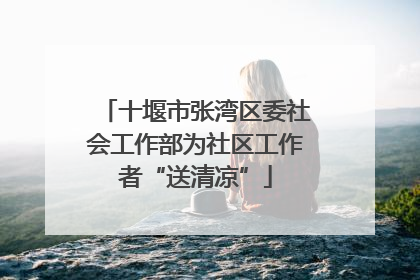 十堰市张湾区委社会工作部为社区工作者“送清凉”