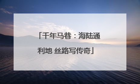 千年马巷：海陆通利地 丝路写传奇