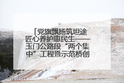 党旗飘扬筑坦途 匠心养护惠民生——玉门公路段“两个集中”工程暨示范桥创建项目圆满收官