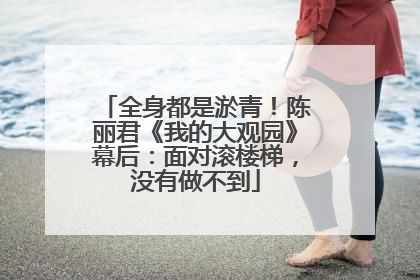 全身都是淤青！陈丽君《我的大观园》幕后：面对滚楼梯，没有做不到