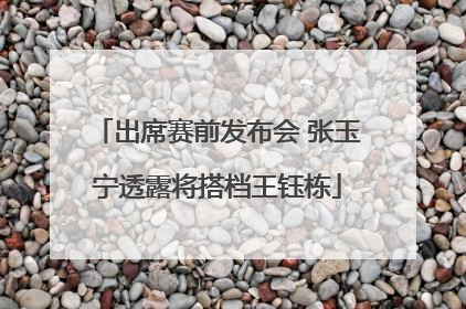 出席赛前发布会 张玉宁透露将搭档王钰栋