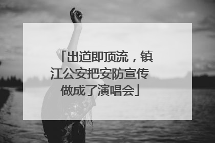 出道即顶流，镇江公安把安防宣传做成了演唱会
