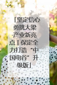 坚定信心 勇挑大梁·产业新亮点丨保定全力打造“中国电谷”升级版