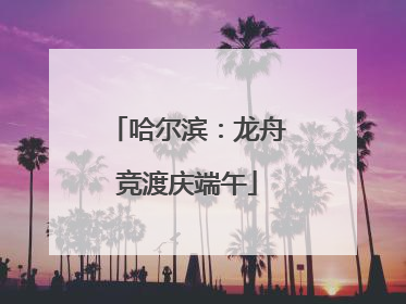 哈尔滨：龙舟竞渡庆端午