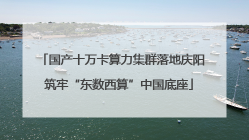 国产十万卡算力集群落地庆阳 筑牢“东数西算”中国底座