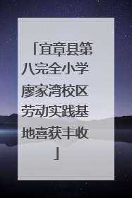 宜章县第八完全小学廖家湾校区劳动实践基地喜获丰收