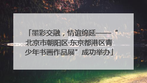 墨彩交融，情谊绵延——“北京市朝阳区·东京都港区青少年书画作品展”成功举办