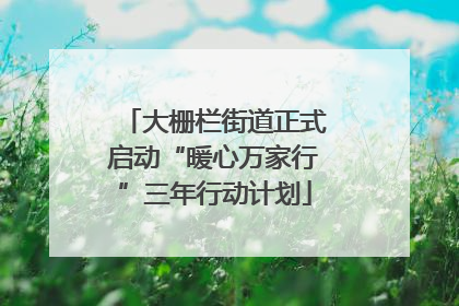 大栅栏街道正式启动“暖心万家行”三年行动计划