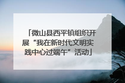 微山县西平镇组织开展“我在新时代文明实践中心过端午”活动