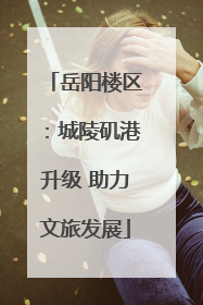 岳阳楼区：城陵矶港升级 助力文旅发展