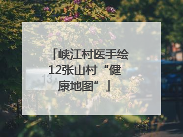 峡江村医手绘12张山村“健康地图”