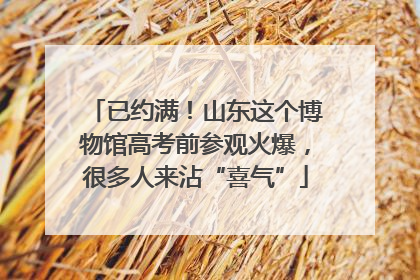 已约满！山东这个博物馆高考前参观火爆，很多人来沾“喜气”