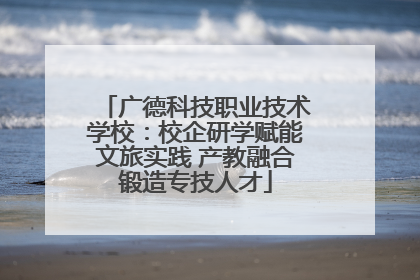 广德科技职业技术学校：校企研学赋能文旅实践 产教融合锻造专技人才