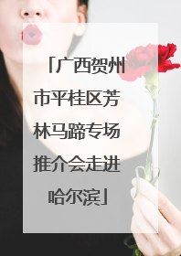 广西贺州市平桂区芳林马蹄专场推介会走进哈尔滨