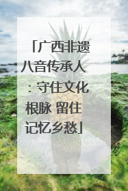 广西非遗八音传承人：守住文化根脉 留住记忆乡愁