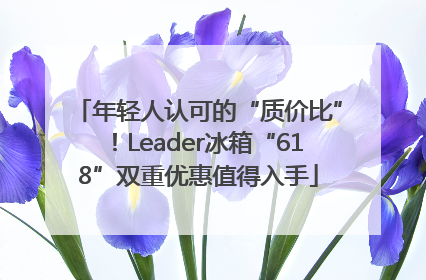 年轻人认可的“质价比”！Leader冰箱“618”双重优惠值得入手