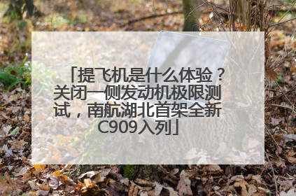 提飞机是什么体验？关闭一侧发动机极限测试，南航湖北首架全新C909入列