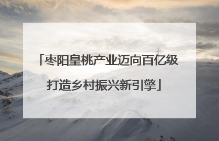 枣阳皇桃产业迈向百亿级 打造乡村振兴新引擎