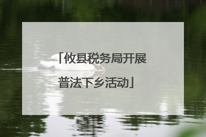 攸县税务局开展普法下乡活动