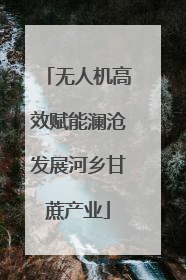 无人机高效赋能澜沧发展河乡甘蔗产业