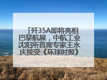 歼35A即将亮相巴黎航展，中航工业沈阳所首席专家王永庆接受《环球时报》专访：未来数量可以有很多
